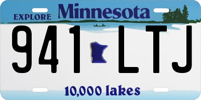 MN license plate 941LTJ