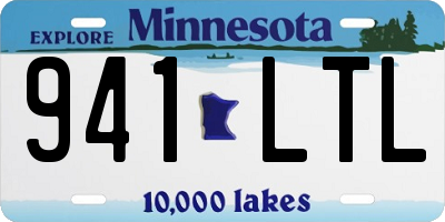 MN license plate 941LTL