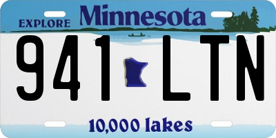 MN license plate 941LTN