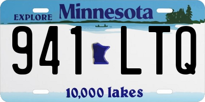 MN license plate 941LTQ