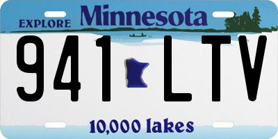 MN license plate 941LTV