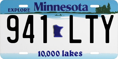 MN license plate 941LTY