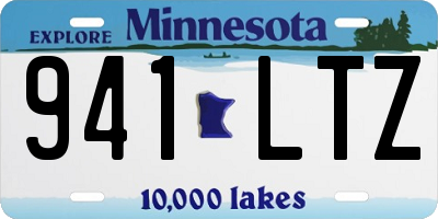 MN license plate 941LTZ