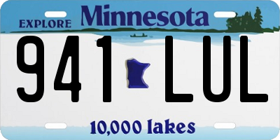MN license plate 941LUL