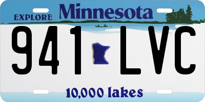 MN license plate 941LVC