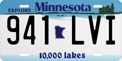 MN license plate 941LVI