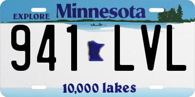 MN license plate 941LVL