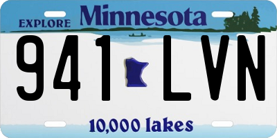 MN license plate 941LVN