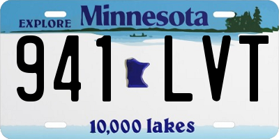 MN license plate 941LVT