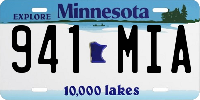 MN license plate 941MIA