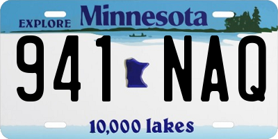 MN license plate 941NAQ