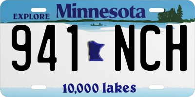 MN license plate 941NCH