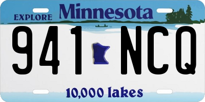 MN license plate 941NCQ