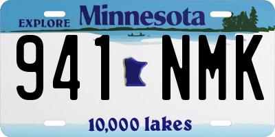 MN license plate 941NMK