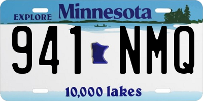 MN license plate 941NMQ
