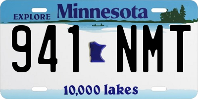 MN license plate 941NMT
