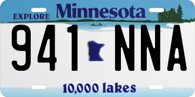 MN license plate 941NNA