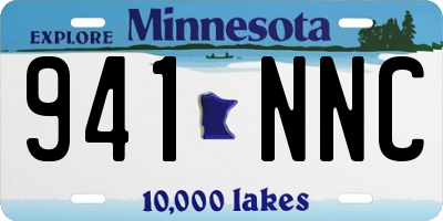 MN license plate 941NNC