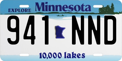 MN license plate 941NND
