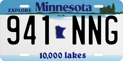 MN license plate 941NNG