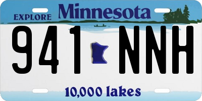 MN license plate 941NNH