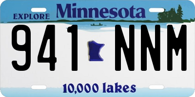 MN license plate 941NNM
