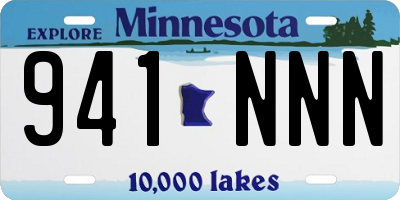 MN license plate 941NNN