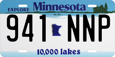 MN license plate 941NNP