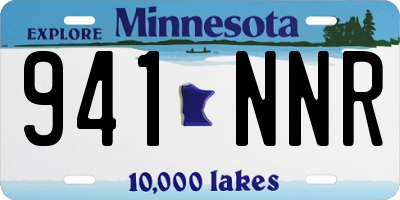 MN license plate 941NNR