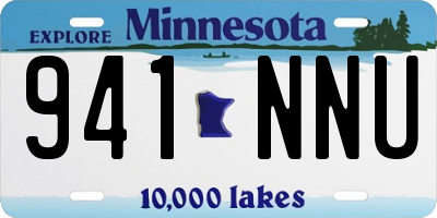 MN license plate 941NNU