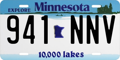MN license plate 941NNV