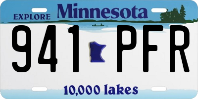 MN license plate 941PFR