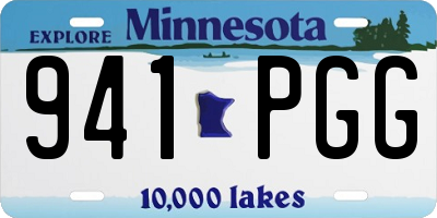 MN license plate 941PGG
