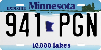 MN license plate 941PGN