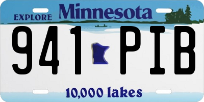 MN license plate 941PIB