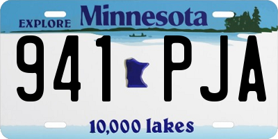 MN license plate 941PJA