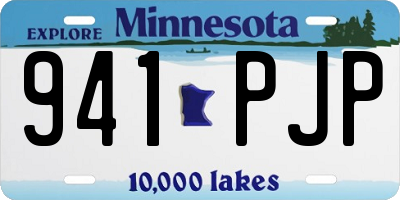 MN license plate 941PJP