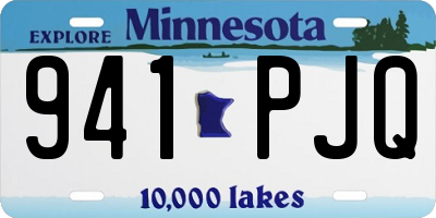 MN license plate 941PJQ