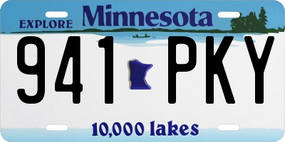 MN license plate 941PKY