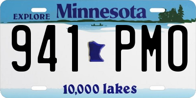 MN license plate 941PMO