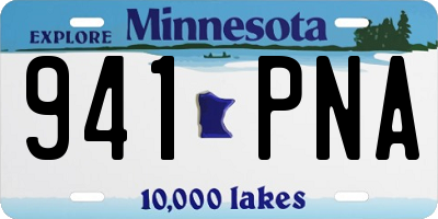 MN license plate 941PNA