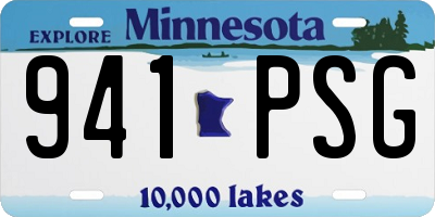 MN license plate 941PSG