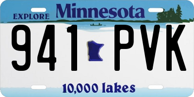 MN license plate 941PVK