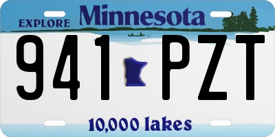 MN license plate 941PZT