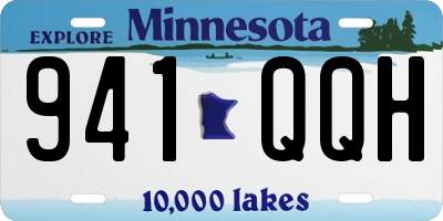 MN license plate 941QQH