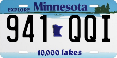MN license plate 941QQI