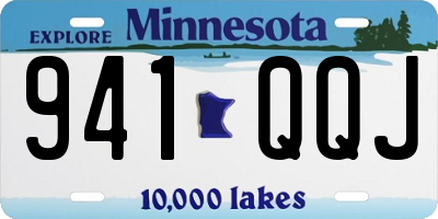 MN license plate 941QQJ