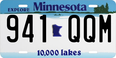 MN license plate 941QQM