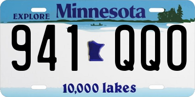MN license plate 941QQO