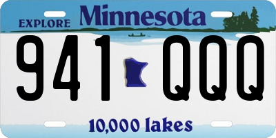 MN license plate 941QQQ